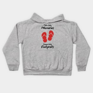 Take Only Memories, Leav Only Footprints Kids Hoodie